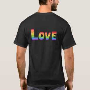 Gay Pride LGBT Regenbogenflagge Liebe Liebe LGBTQ T-Shirt