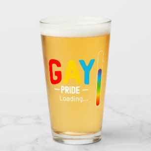 Gay Pride LGBT Trans Beer Liebhaber Glas
