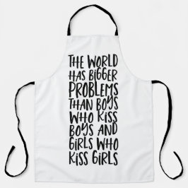 Gay Pride LGBT World hat größere Probleme Schürze