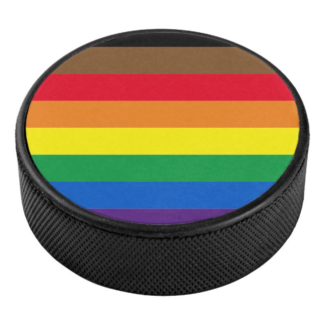 Gay Pride lgbtq Diversity inklusive Regenbogenflag Eishockey Puck (3/4)
