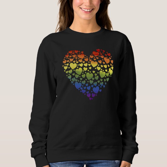 Gay Pride Lgbtq Rainbow Flag Herbert Human Rights  Sweatshirt (Vorderseite)