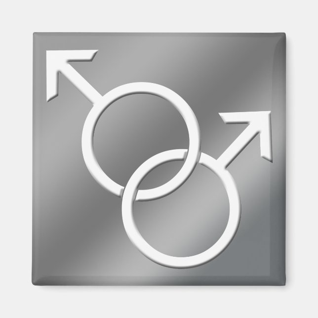 Gay Pride Magnete gleichgeschlechtliche Liebe Kühl (Vorne)