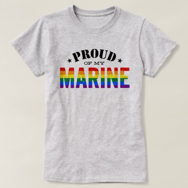 Gay Pride-Marineregenbogen-Flagge T-Shirt (Design vorne)