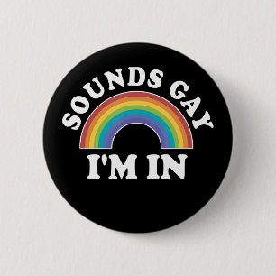 Gay Pride Men Women Lgbt Rainbow Sounds Gays In Button