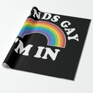 Gay Pride Men Women Lgbt Rainbow Sounds Gays In Geschenkpapier