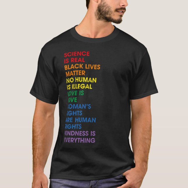 Gay Pride Menschenrechte Stolz Ally LGBT T-Shirt (Vorderseite)