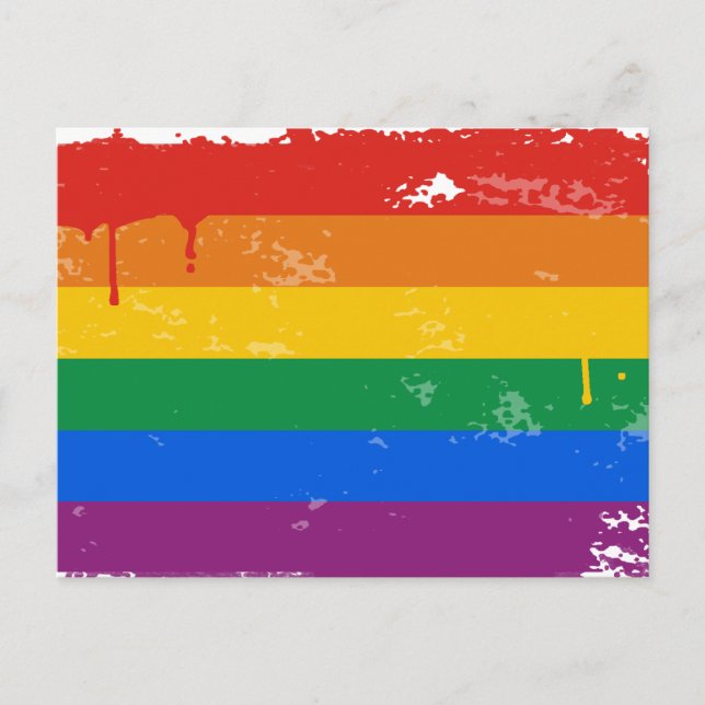 Gay Pride Merchandise Postkarte (Vorderseite)