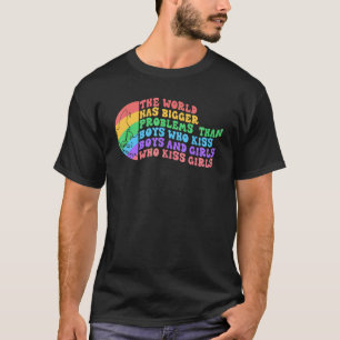 Gay Pride Monat Schuld hat die Welt größere Proble T-Shirt
