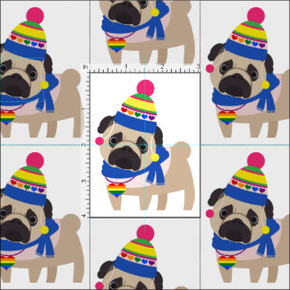 Gay Pride Mops - Funny Hat Stoff
