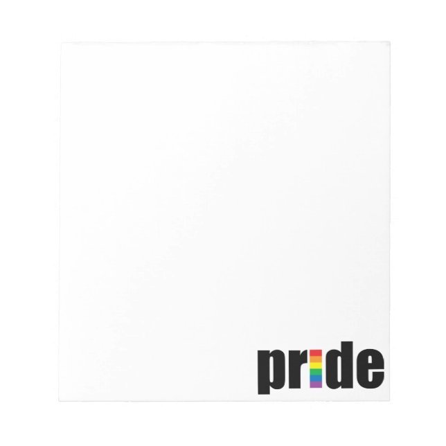 Gay Pride Notepad Notizblock (Vorderseite)