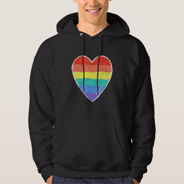 Gay Pride nur für Männer Frauen Kinder Hoodie (Vorderseite)
