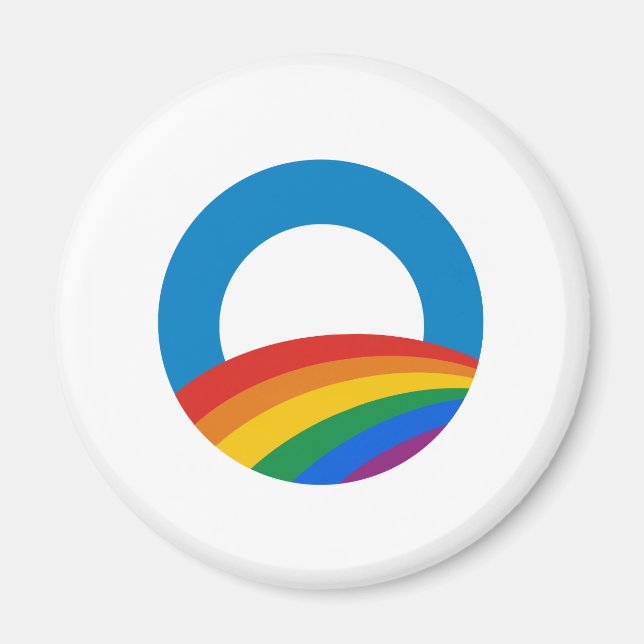 Gay Pride Obama Magnet (Vorne)