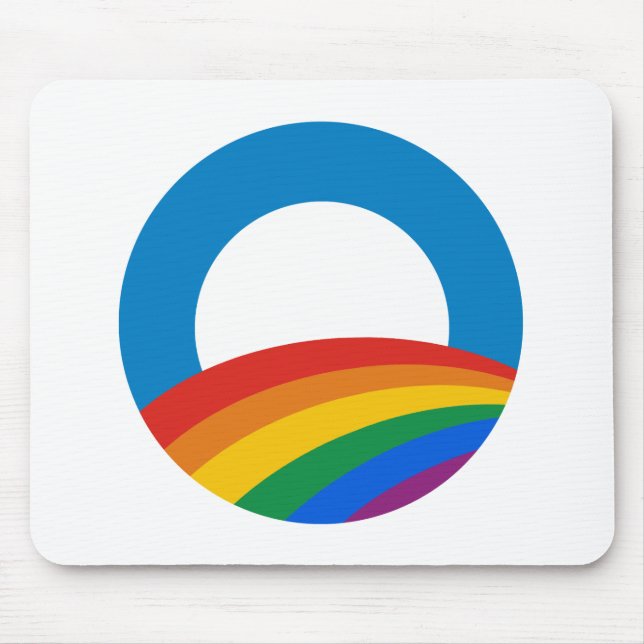 Gay Pride Obama Mousepad (Vorne)