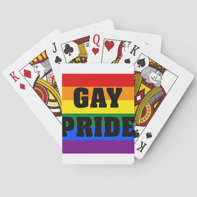 Gay Pride Ohrts Spielkarten (Rückseite)