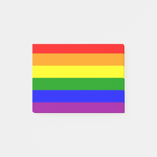Gay Pride Post-it Klebezettel (Vorderseite)
