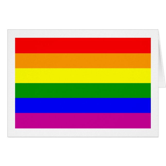 Gay Pride Rainbow (Vorderseite (Horizontal))