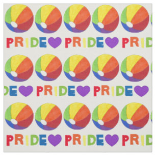 Gay Pride Rainbow Beach Ball Beachball LGBT LGBTQ Stoff