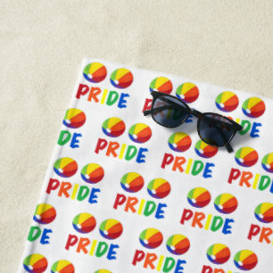 Gay Pride Rainbow Beach Ball Beachball LGBT Strandtuch