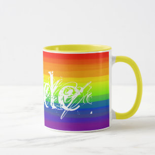 Gay Pride Rainbow Colors LGBT Geschenkidee Tasse