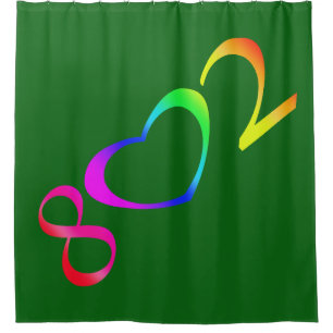 Gay Pride Rainbow Duschvorhang