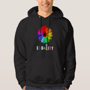 Gay Pride Rainbow Equality Lgbt Blume Ra Hoodie