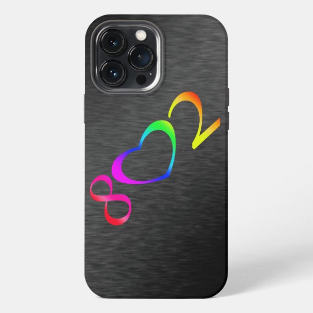 Gay Pride Rainbow iPhone Hülle (Rückseite)