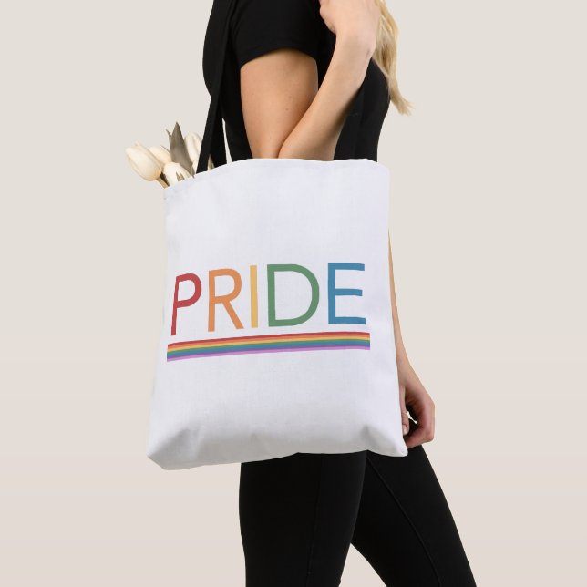 Gay Pride Rainbow LGBTQ Totbeutel (Von Nahem)