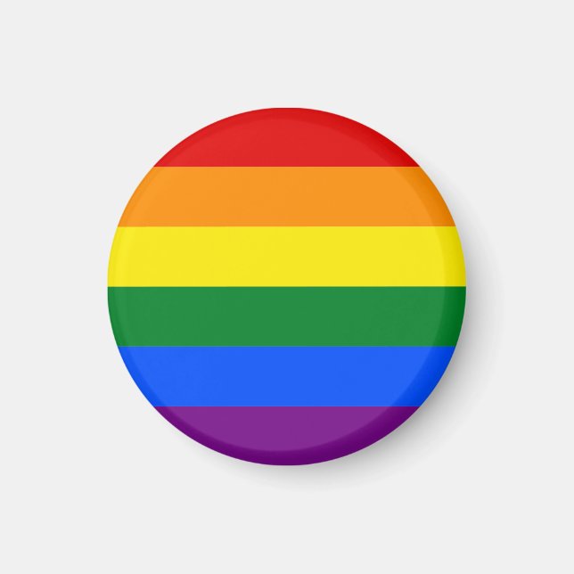 Gay Pride Rainbow Magnet (Vorne)