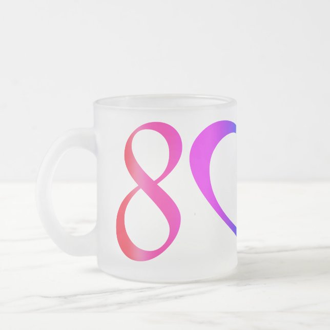 Gay Pride Rainbow Mattglastasse (Links)