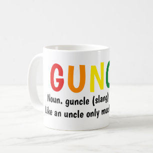 Gay Pride Rainbow Noun Guncle Gay Uncle Slang Kaffeetasse