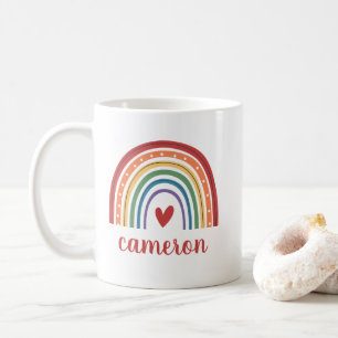 Gay Pride Rainbow Personalisiert Kaffeetasse