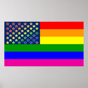 Gay Pride Rainbow Poster