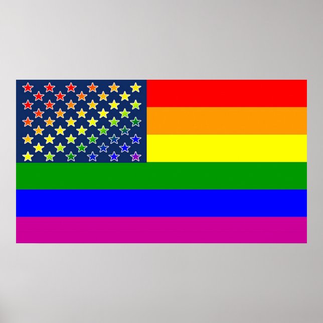 Gay Pride Rainbow Poster (Vorne)