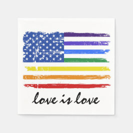 Gay Pride Rainbow Serviette