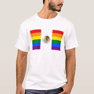 Gay Pride-Regenbogen-Flagge Mexikos LGBT T-Shirt