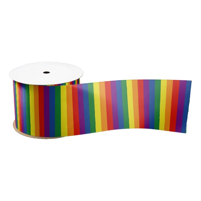 Gay Pride-Regenbogen-Flagge Satinband (Spule)