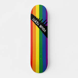 Gay Pride-Regenbogen-Flagge Skateboard