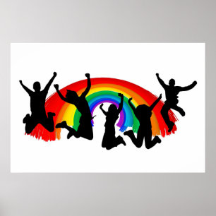 Gay Pride-Regenbogen Poster
