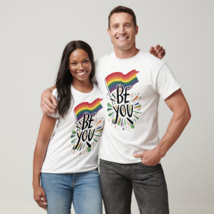Gay Pride-Regenbogenfahne Seien Sie Ihr T-Shirt