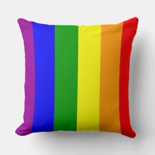 Gay Pride-Regenbogenfarben Kissen