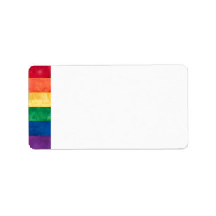 Gay Pride-Regenbogenflagge Adressaufkleber