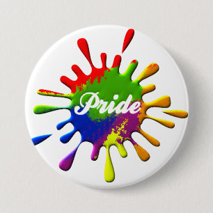 Gay Pride-Regenbogenflagge Button