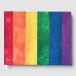 Gay Pride-Regenbogenflagge Gästebuch