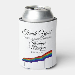 Gay Pride-Regenbogenflagge Hochzeitsschaum kann kü Dosenkühler
