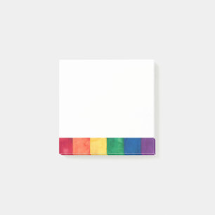 Gay Pride-Regenbogenflagge Post-it Klebezettel