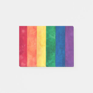 Gay Pride-Regenbogenflagge Post-it Klebezettel