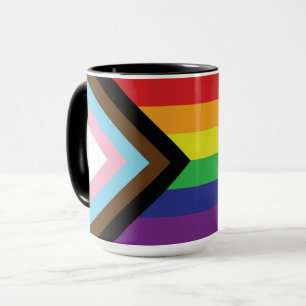Gay Pride-Regenbogenflagge Progressive LGBTQIA+ Tasse