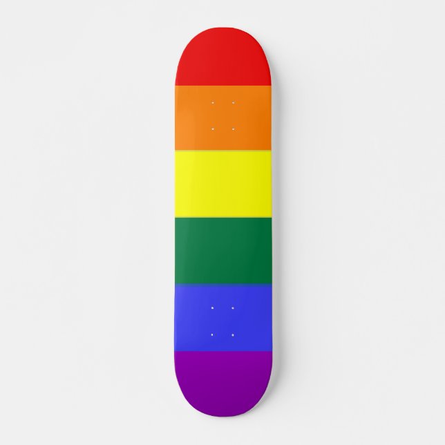 Gay Pride-Regenbogenflagge Skateboard (Vorne)