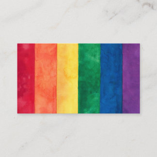 Gay Pride-Regenbogenflagge Visitenkarte