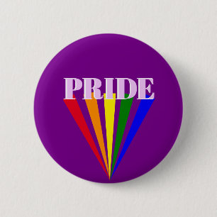 Gay Pride-Regenbogenrochen-Typografie lila Button